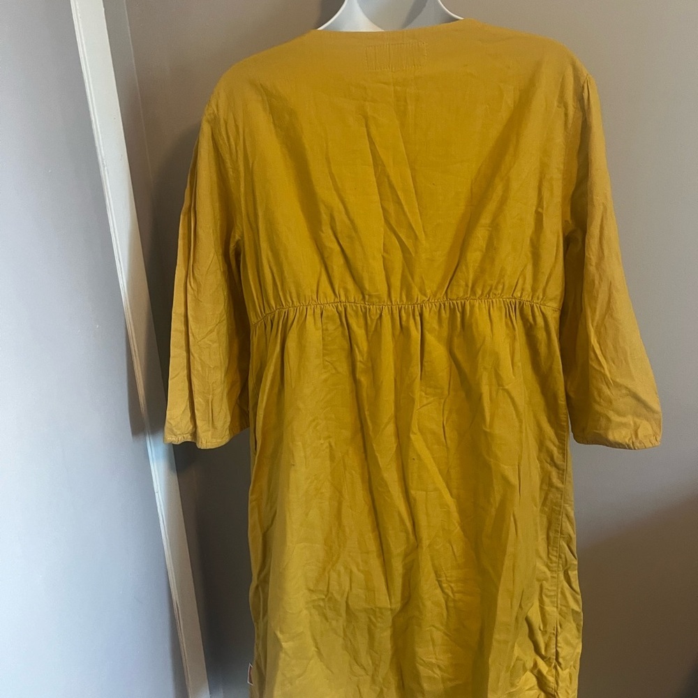Ilse Menck South African designer lagenlook dress  cotton shell accents M - Picture 15 of 15
